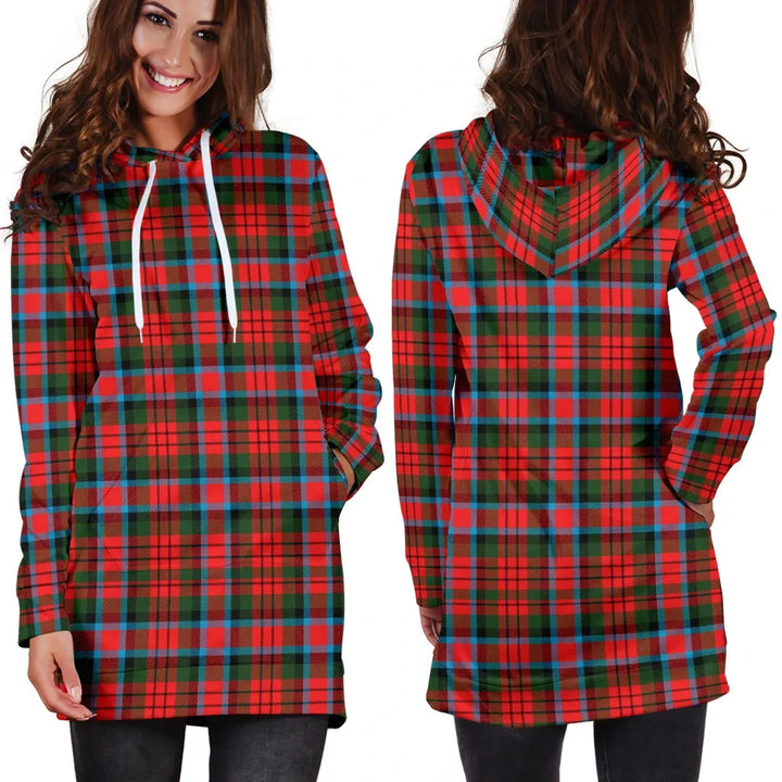 Scottish MacDuff Modern Clan Tartan Hoodie Dress