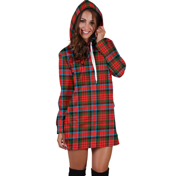 Scottish MacDuff Modern Clan Tartan Hoodie Dress
