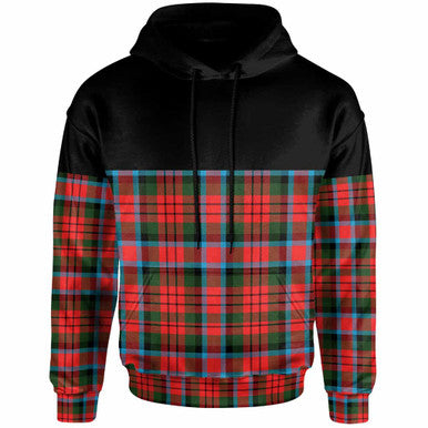 Scottish MacDuff Modern Clan Tartan Hoodie - Horizontal Style Front Side Tartan Plaid
