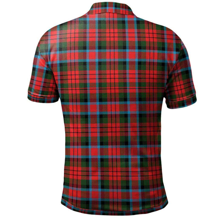 Scottish MacDuff Modern Clan Tartan Polo Shirt Back Side Tartan Plaid