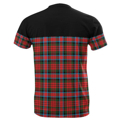 Scottish MacDuff Modern Clan Tartan T-Shirt Horizontal Style Back Side Tartan Plaid