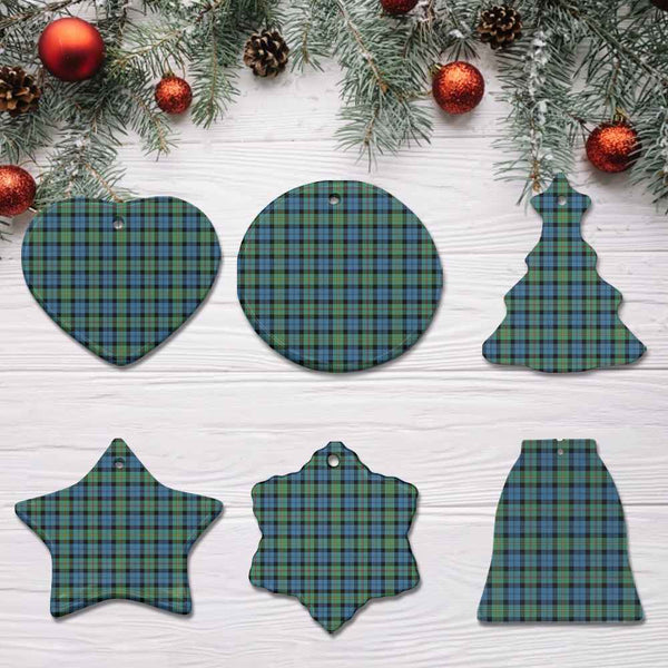 Scottish MacEwen Ancient Clan Tartan Ceramic Ornament All Tartan Plaid