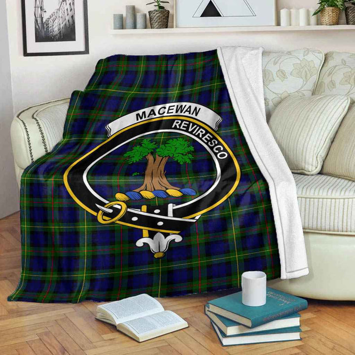 Scottish MacEwen Clan Crest Tartan Blanket Tartan Plaid 2
