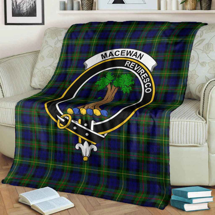 Scottish MacEwen Clan Crest Tartan Blanket Tartan Plaid 3