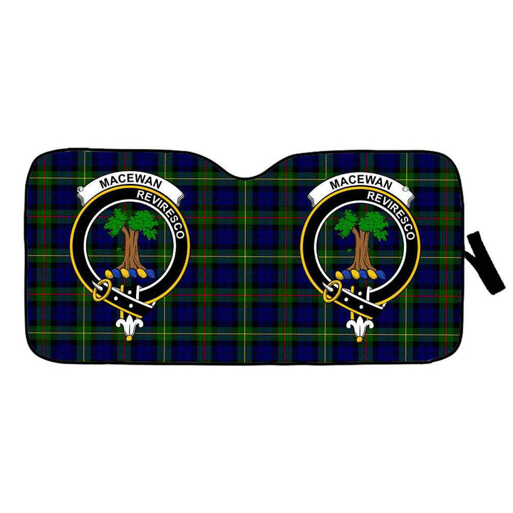 Scottish MacEwen Clan Crest Tartan Car Windshield Sun Shade Tartan Plaid 1