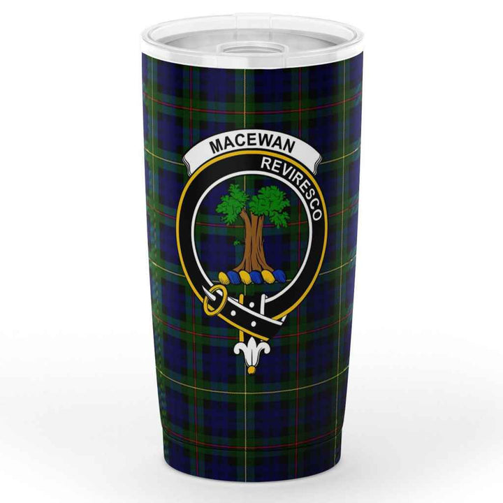 Scottish MacEwen Clan Crest Tartan Insulated Tumbler Tartan Plaid 1