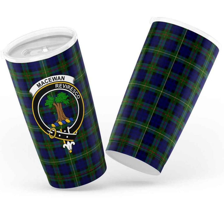 Scottish MacEwen Clan Crest Tartan Insulated Tumbler Tartan Plaid 3