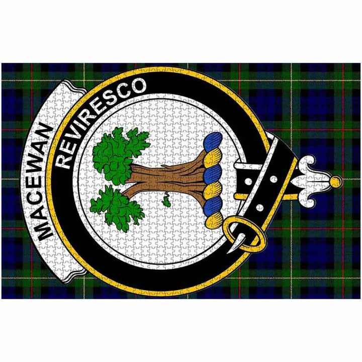 Scottish MacEwen Clan Crest Tartan Jigsaw Puzzle 2
