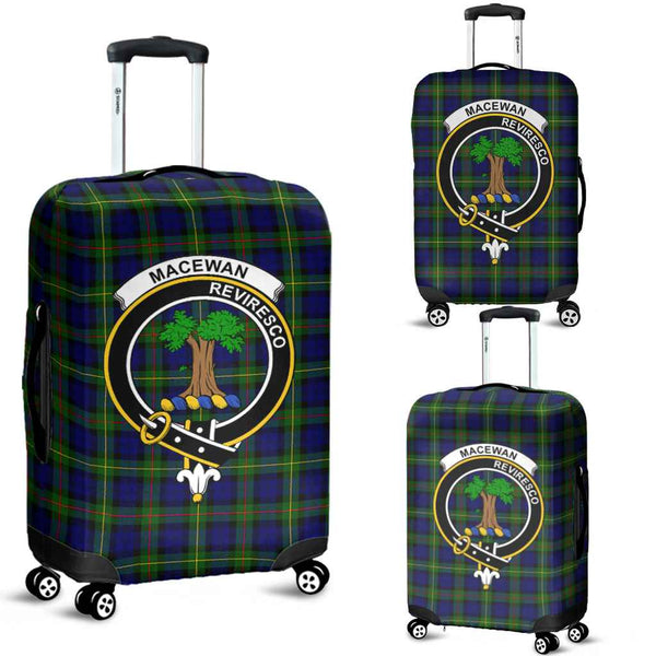 Scottish MacEwen Clan Crest Tartan Luggage Cover Tartan Plaid 1