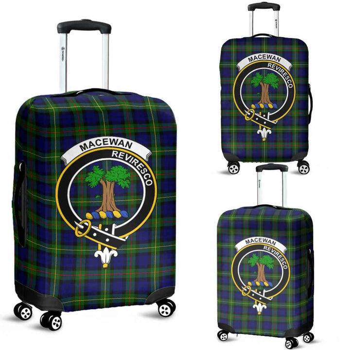 Scottish MacEwen Clan Crest Tartan Luggage Cover Tartan Plaid 1