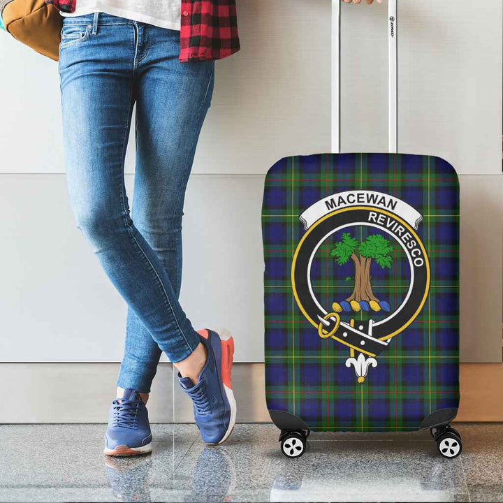 Scottish MacEwen Clan Crest Tartan Luggage Cover Tartan Plaid 2
