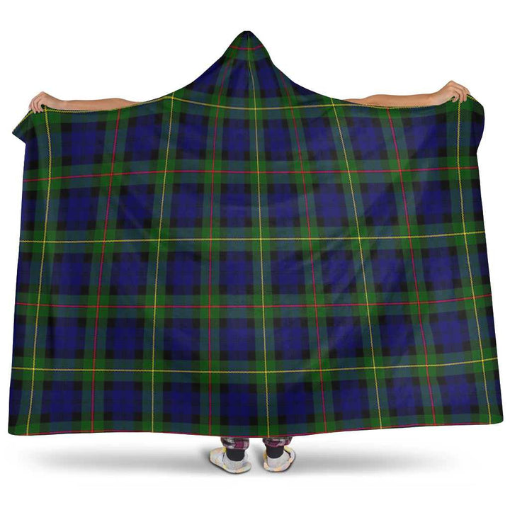 Scottish MacEwen Modern Clan Tartan Hooded Blanket Tartan Plaid 1