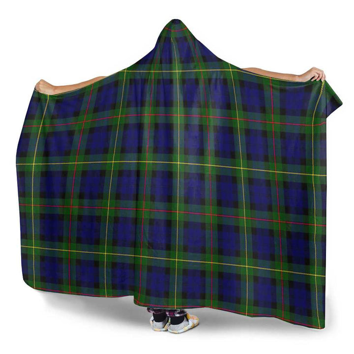 Scottish MacEwen Modern Clan Tartan Hooded Blanket Tartan Plaid 3