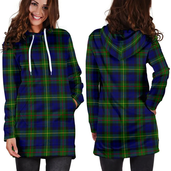 Scottish MacEwen Modern Clan Tartan Hoodie Dress