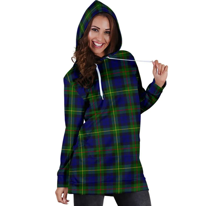 Scottish MacEwen Modern Clan Tartan Hoodie Dress