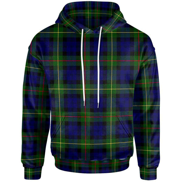 Scottish MacEwen Modern Clan Tartan Hoodie Front Side Tartan Plaid