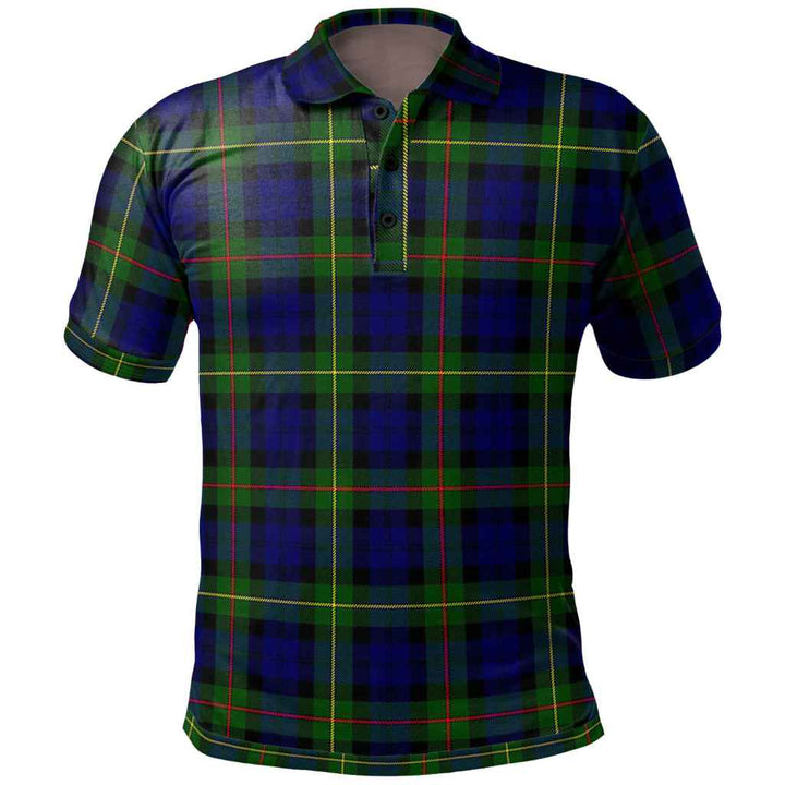 Scottish MacEwen Modern Clan Tartan Polo Shirt Front Side Tartan Plaid
