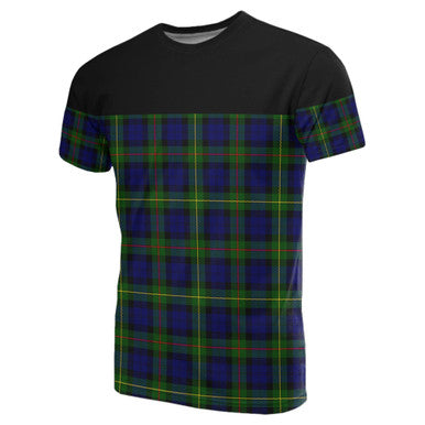 Scottish MacEwen Modern Clan Tartan T-Shirt Horizontal Style Front Side Tartan Plaid