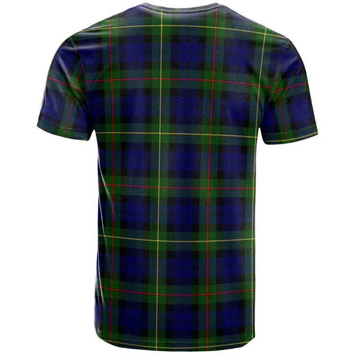 Scottish MacEwen Modern Clan Tartan T-Shirt Back Side Tartan Plaid
