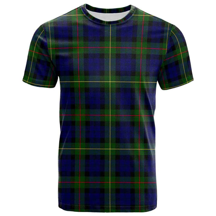 Scottish MacEwen Modern Clan Tartan T-Shirt Front Side Tartan Plaid