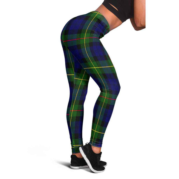 Scottish MacEwen Modern Clan Tartan Women Leggings Tartan Plaid 1