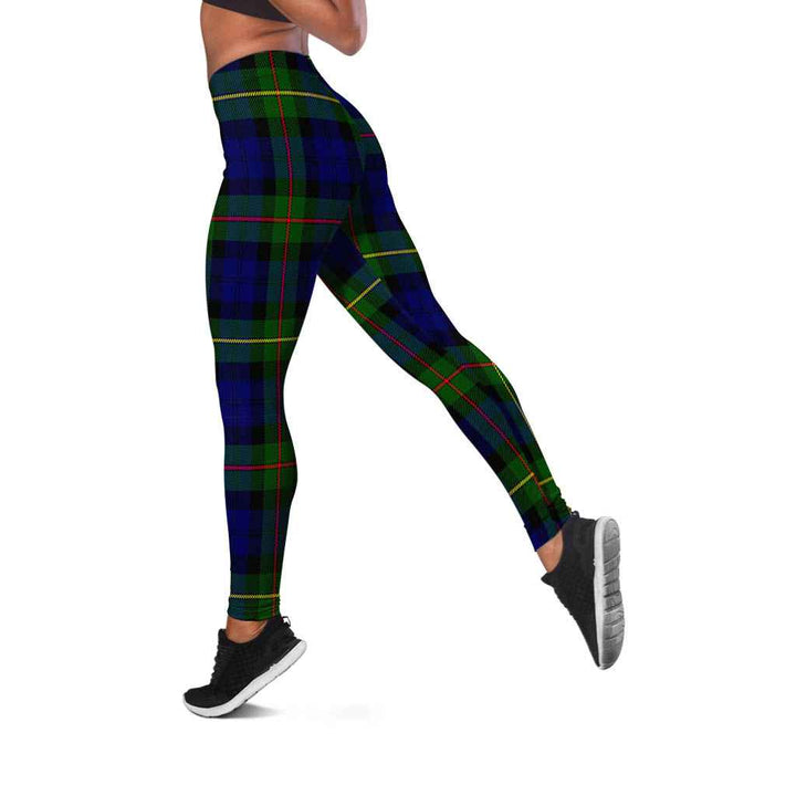 Scottish MacEwen Modern Clan Tartan Women Leggings Tartan Plaid 2