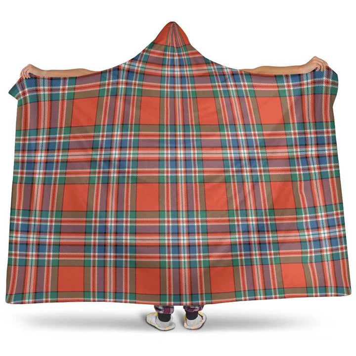 Scottish MacFarlane Ancient Clan Tartan Hooded Blanket Tartan Plaid 1