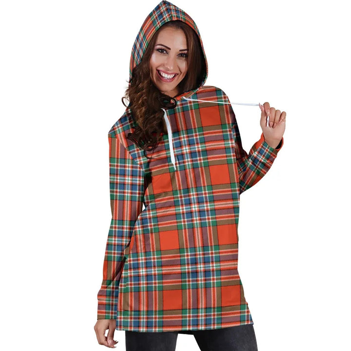 Scottish MacFarlane Ancient Clan Tartan Hoodie Dress