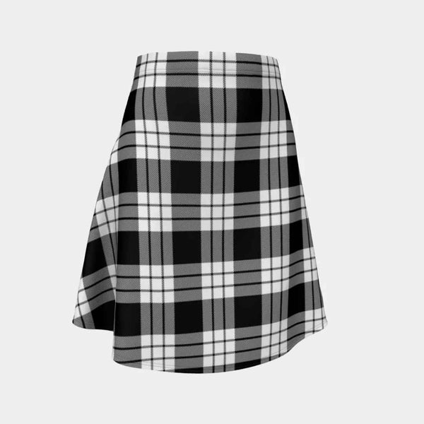 Scottish MacFarlane Black & White Clan Tartan Flare Skirt Tartan Plaid 1