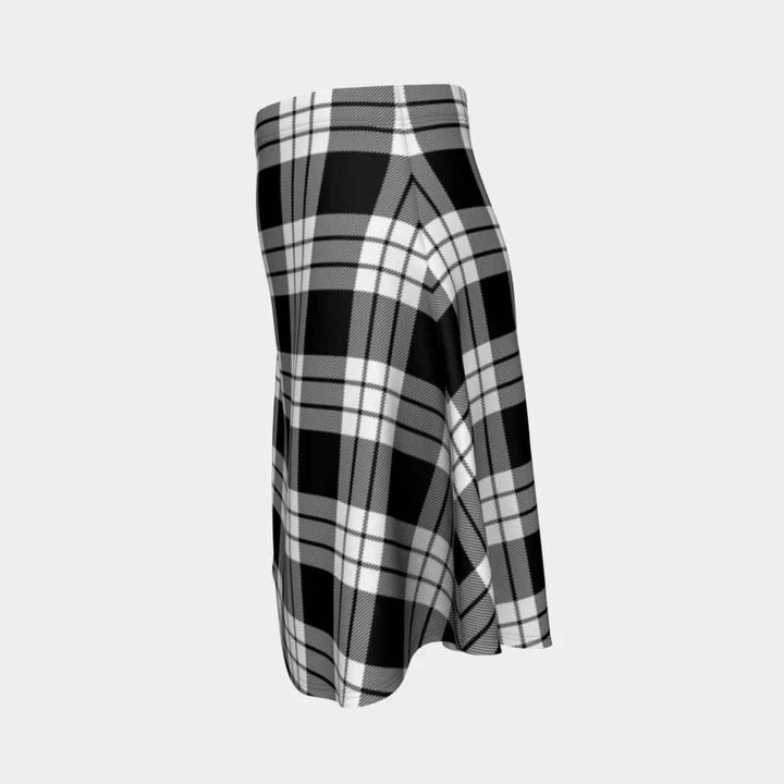 Scottish MacFarlane Black & White Clan Tartan Flare Skirt Tartan Plaid 2