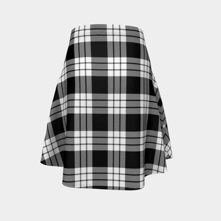 Scottish MacFarlane Black & White Clan Tartan Flare Skirt Tartan Plaid 4