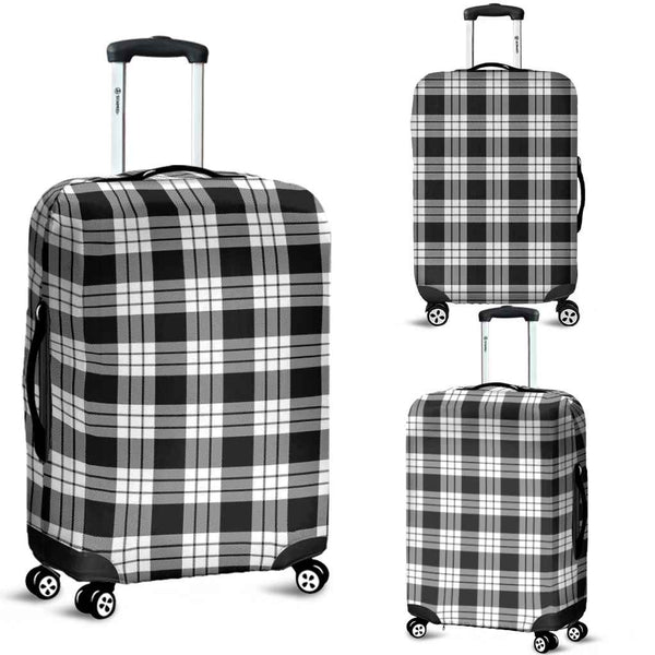 Scottish MacFarlane Black & White Clan Tartan Luggage Cover Tartan Plaid 1