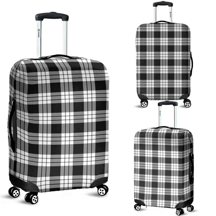 Scottish MacFarlane Black & White Clan Tartan Luggage Cover Tartan Plaid 1