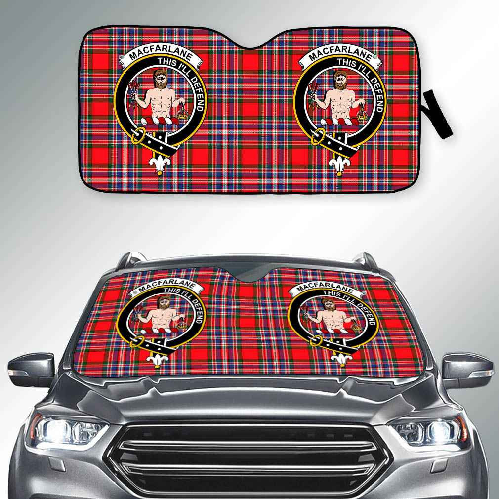 MacKintosh Hunting Weathered Tartan Car Sun Shade - 2 Pieces