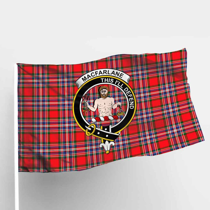 Scottish MacFarlane Clan Crest Tartan Flag Parade Tartan Plaid 1