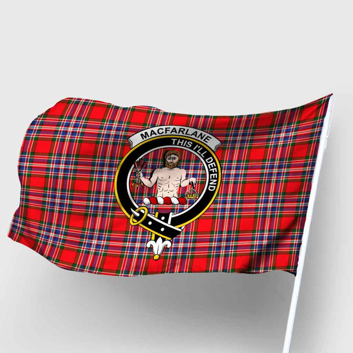 Scottish MacFarlane Clan Crest Tartan Flag Parade Tartan Plaid 2