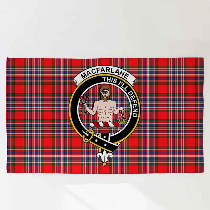 Scottish MacFarlane Clan Crest Tartan Flag Parade Tartan Plaid 3
