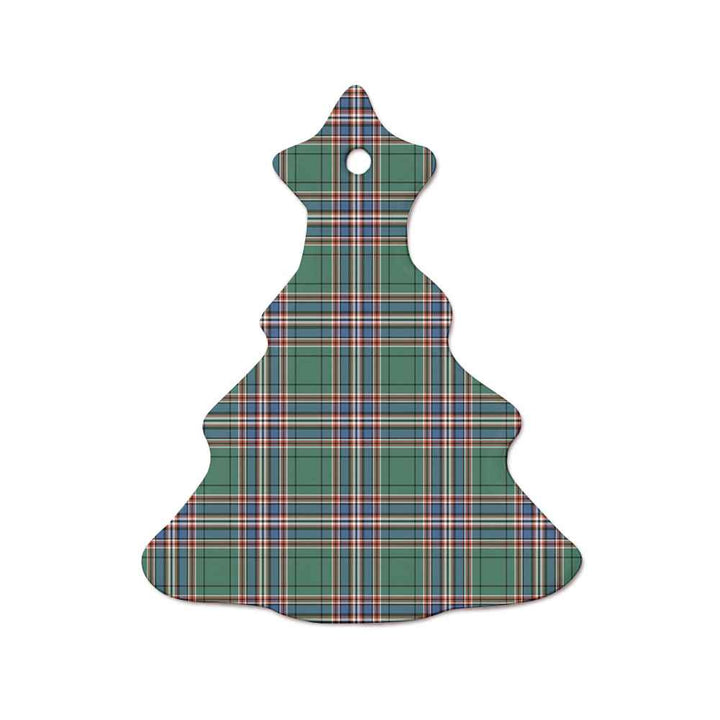 Scottish MacFarlane Hunting Ancient Clan Tartan Ceramic Ornament  Tree Shape Tartan Plaid