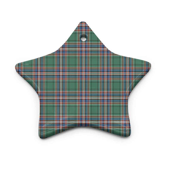 Scottish MacFarlane Hunting Ancient Clan Tartan Ceramic Ornament Star Shape Tartan Plaid