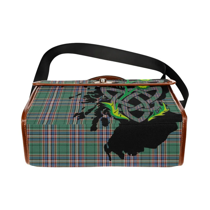 Scottish MacFarlane Hunting Ancient Clan Tartan Waterproof Canvas Bag With Thistle Tartan Plaid 5