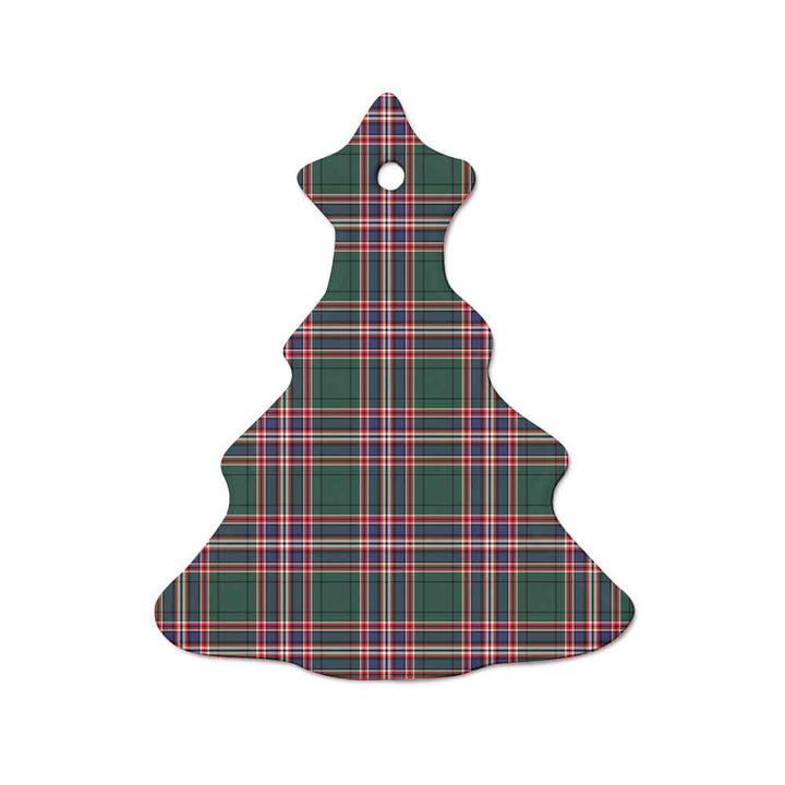 Scottish MacFarlane Hunting Modern Clan Tartan Ceramic Ornament  Tree Shape Tartan Plaid