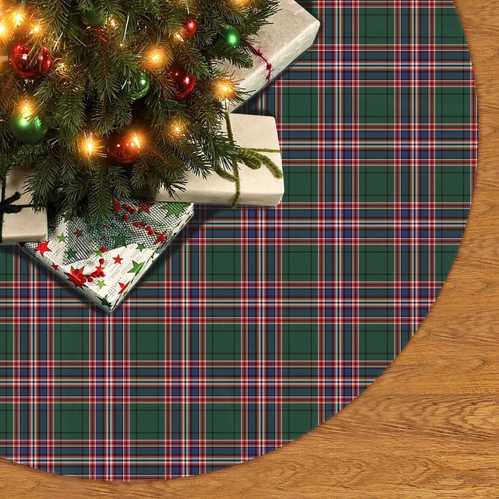 Scottish MacFarlane Hunting Modern Clan Tartan Christmas Tree Skirt No Tassels 2 Tartan Plaid