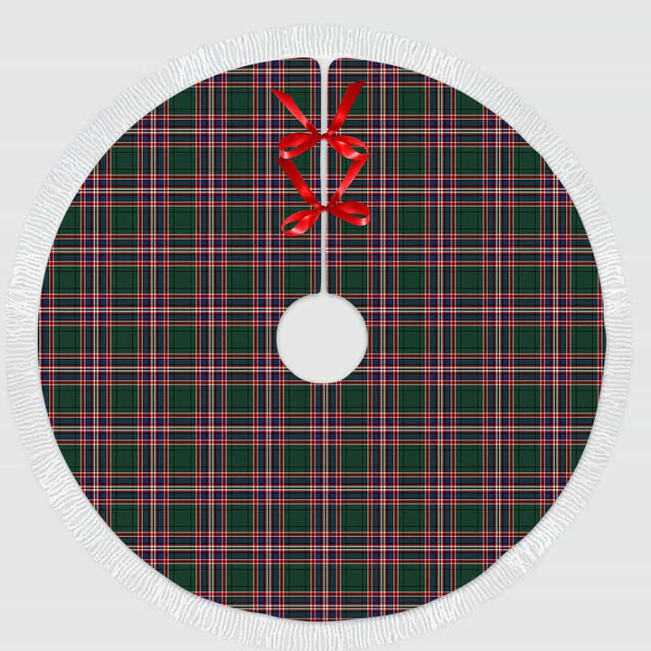 Scottish MacFarlane Hunting Modern Clan Tartan Christmas Tree Skirt Tassels 1 Tartan Plaid