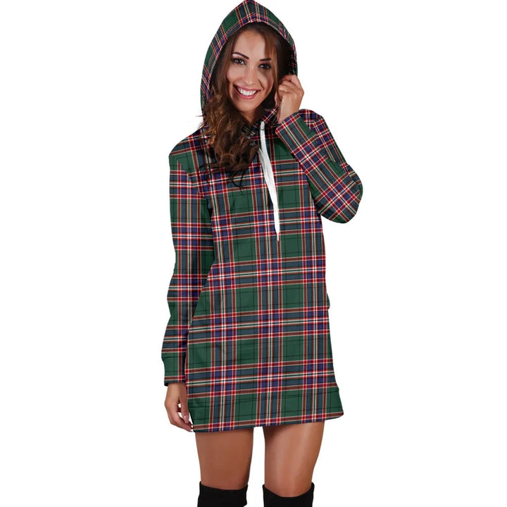 Scottish MacFarlane Hunting Modern Clan Tartan Hoodie Dress