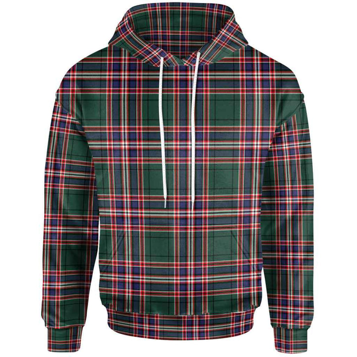 Scottish MacFarlane Hunting Modern Clan Tartan Hoodie Front Side Tartan Plaid
