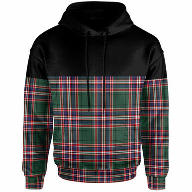Scottish MacFarlane Hunting Modern Clan Tartan Hoodie - Horizontal Style Front Side Tartan Plaid
