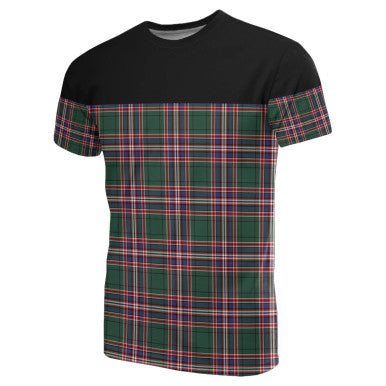 Scottish MacFarlane Hunting Modern Clan Tartan T-Shirt Horizontal Style Front Side Tartan Plaid