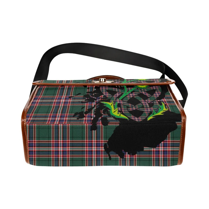 Scottish MacFarlane Hunting Modern Clan Tartan Waterproof Canvas Bag With Thistle Tartan Plaid 5