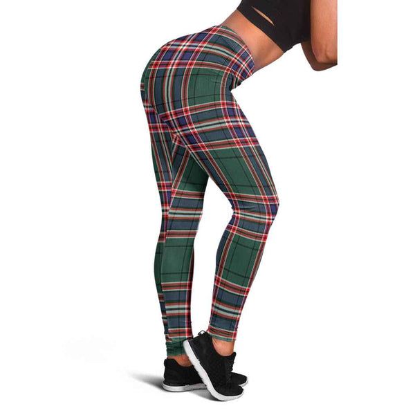 Scottish MacFarlane Hunting Modern Clan Tartan Women Leggings Tartan Plaid 1