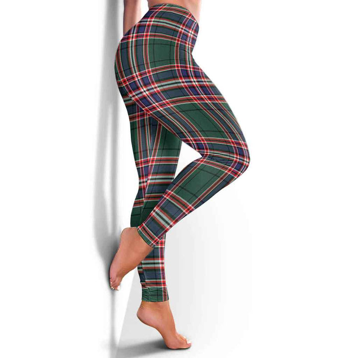 Scottish MacFarlane Hunting Modern Clan Tartan Women Leggings Tartan Plaid 4